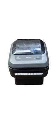 Zebra Direct Thermal Label Printer - ZP450 Fully functional, has broken lip - Image 1 of 4
