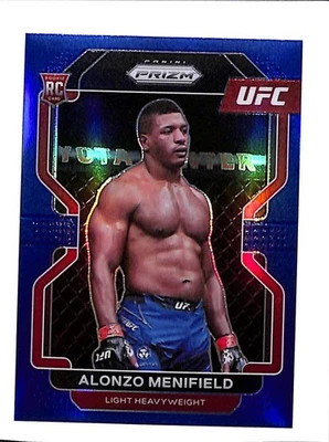 2022 PANINI PRIZM UFC #157 ALONZO MENFIELD BLUE PRIZMS 199/199 RC - Image 1 of 2