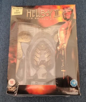 DVD Hellboy II 2 The Golden Army Limited Edition inc Statue Poster New Damaged - Image 1 of 4