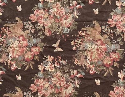 RALPH LAUREN Home Decorator Sample Fabric Vintage Linen Hudson Valley Chestnut - Image 1 of 4