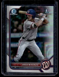 2022 réfracteur chrome Bowman Jared McKenzie recrue Washington Nationals #BDC-5 - Photo 1 sur 2