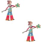  2 Pack Wood Child Puppet Theatre for Kids Traditional Shadow Puppetry