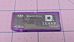 Scheda memory stick Lexar 128 MB MS128 come nuova per fotocamere Sony videocamere palmari - Foto 1 di 3