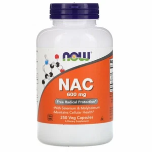 Now Foods, NAC, 600 mg, 250 capsule vegetali - NUOVO STOCK - Foto 1 di 1