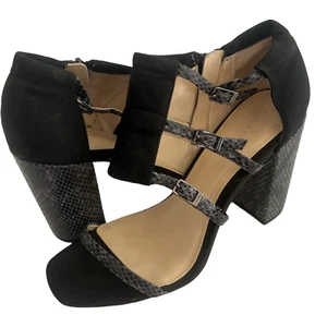 Neu Calvin Klein Linda Blockabsatz Schlangendruck Gr. 8,5 - Bild 1 von 8