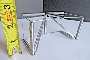 VINTAGE Wire Metal Brain Teaser *VIDEO* Folding Hinged Springs & Tension Steel - Picture 1 of 18