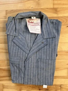 Nuevo de Lote Antiguo Monos Berna Para Hombres 46R Azul Denim Espiga Monos Ropa de Trabajo - Imagen 1 de 14