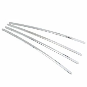 4Pcs Chrome Car Front Rear Anti-rub Protector Corner Bumper Scratch Guard Bar - Picture 1 of 8