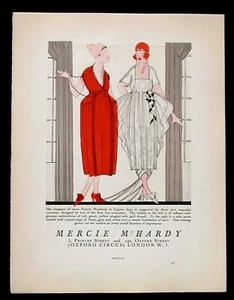 Mercie Mc Hardy French Fashion Page Pub 1920 Gazette Bon Ton London - Bild 1 von 4