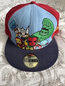 Worn Tokidoki Marvel Avengers with Vision Hat New Era Fitted 7 3/4 - Picture 1 of 1