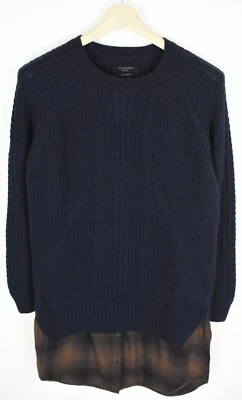 ALLSAINTS 100% Merino Jumper Men's MEDIUM Knitted Pullover Shirt Bottom - Image 1 of 4
