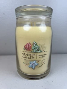 Yankee Candle Glass Jar Double Wicked 20oz Christmas Cookie Scented Seasonal - Picture 1 of 8