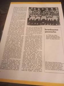 Bournemouth Gasworks Football Team Press Article - Picture 1 of 2