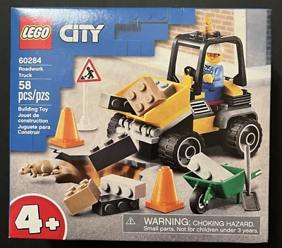 LEGO City Roadwork Truck 60284 Building Kit (58 Pieces) Retired Set - Image 1 of 4