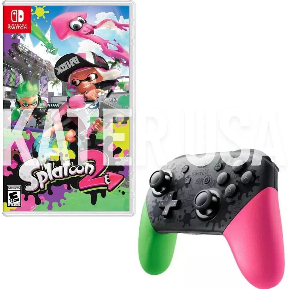 Splatoon 2 + Pro Controller Switch Brand New Game Bundle (2017 Shooter) - Image 1 of 4