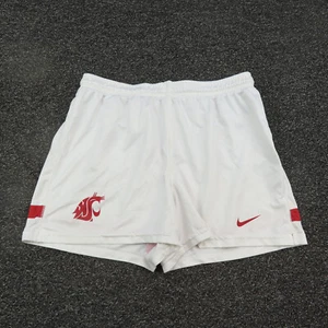 Washington State Cougars Nike Shorts Womens Medium White & Red Football Ladies - Picture 1 of 9