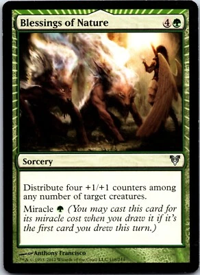 Blessings of Nature 168 - MTG - Green - Avacyn Restored - NM - Image 1 of 2