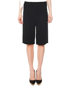 Helmut Lang Long Shorts 6 Black Slouchy Baggy Capri Women’s NWT $345 - Picture 1 of 12