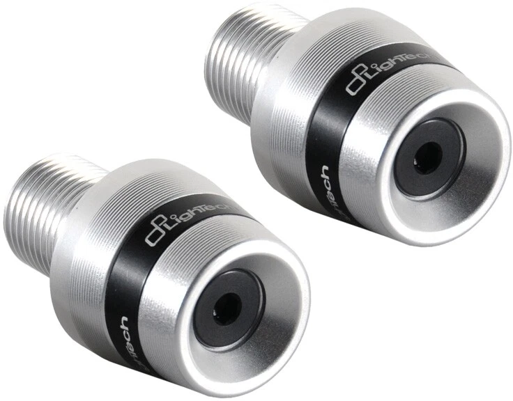 Contrappesi manubri Lightech Silver ner KAWA Z750 Z 750 2008 2009 2010 2011 2012 - Immagine 1 di 1