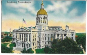 Postal de colección - Capitolio del Estado - Atlanta, Georgia - Imagen 1 de 2