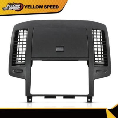 Fit For 2005-2006 Nissan Altima Dash Radio Bezel w/Storage Vents Glove Box Black - Image 1 of 4