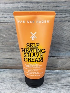 Van Der Hagen Self Heating Shave Cream Warming Reduces Razor Burn 6oz  - Picture 1 of 3