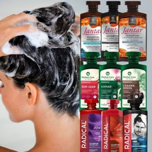 Herbal Care Shampoo Farmona Dry Damaged Oily Hair Anti Hair Loss Radical Jantar - Picture 1 of 27