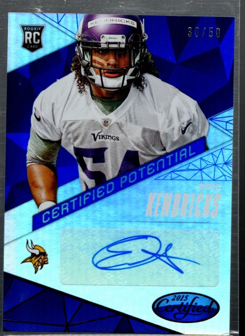 A6940- 2015 Certified Potential Autographs Mirror Blue #CPEK Eric Kendricks /50 - Image 1 of 2
