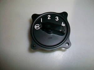 LEWIS ENG. CO. 4 POSITION AIRCRAFT SELECTOR SWIRCH TYPE 11S4C  NSN 3655-00-882-6 - Bild 1 von 5