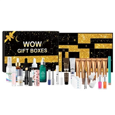Beauty Adventskalender Make-up-Set 24 Tage Countdown-Kalender Gesichtspflegeset - Bild 1 von 4