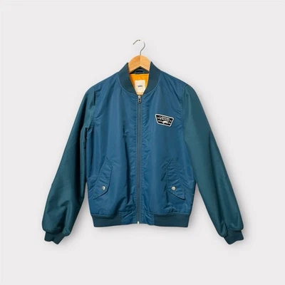 Vans Men’s Teal Bomber Jacket Size S - Image 1 of 4