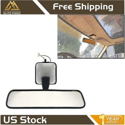 NEW Rear Interior View Mirror Blue Gray For 1989-1995 Toyota Pickup - Image 1 of 4