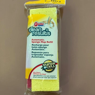 Quickie Clean Results Automatic Sponge Mop Refill Type S Super  Cell 2014 - Image 1 of 4