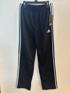 Adidas CLIMAWARM Youth Training Track 3 Stripes Pants Black White Size L (14-16) - Picture 1 of 4