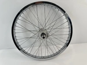Vintage Haro BMX Freestyle Front Wheel Mega Hub 48s 20” Araya Super 7X Chrome - Picture 1 of 7