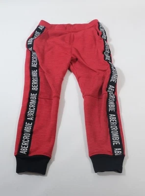 Pantalones deportivos Abercrombie niños niñas rojos cintura elástica talla 11/12 Foto 1 de 4