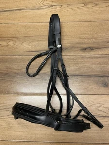 Full / Extra Full Schockemohle Part Jeffries Bridle Bling Browband Soft Leather - Picture 1 of 24