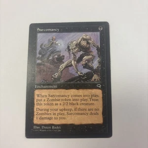 Sarcomancy HP Tempest MTG English Regular Enchantment Zombie Combo Card - Picture 1 of 10