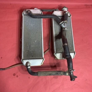 2007 Kawasaki KX250F Complete Radiator Left & Right With Coolant Hoses - Picture 1 of 18