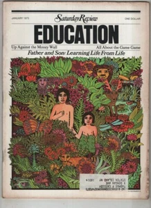 Saturday Review Mag Education Adam And Eve January 1973 111621nonr - Picture 1 of 1