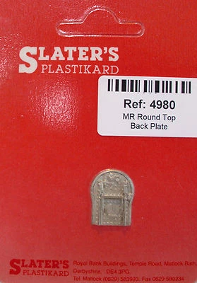 Slaters 4980 - Plaque Arrière Ronde MR 4Mm En Métal Blanc - Envoi De 1ère Classe - Photo 1/4