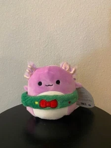 Peluche Squishmallow Svenja Holiday Axolotl 4,5 pollici nuovo con etichetta - Foto 1 di 3