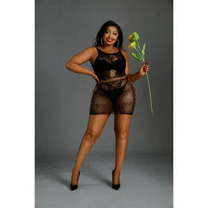 Sexy Minikleid Nr.01 Queen Size - MOONLIGHT DESSOUS - Bild 1 von 7