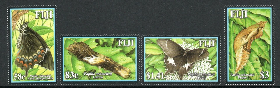 Fiji 2004 Swallowtail Butterflies set SG 1243-1246 Mnh. - Image 1 of 1