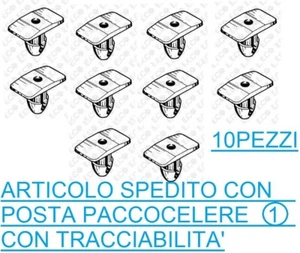 10 PEZZI 50506 ECO BOTTONE FISSAGGIO RIVESTIMENTI LANCIA/FIAT/ALFA ROMEO - Foto 1 di 5