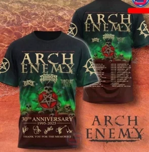 Arch Enemy North American Blood Dynasty 2025 Tour 3D T-shirt AOp Shirt - Picture 1 of 4