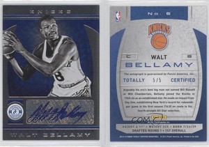 2013-14 Totally Certified Signatures Totally Blue /5 Walt Bellamy #6 Auto HOF