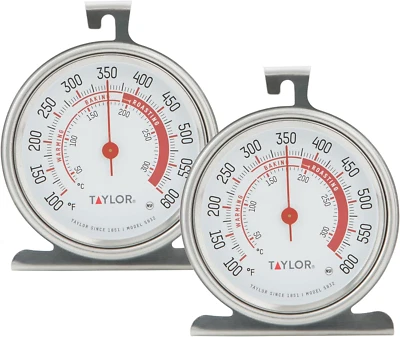 Taylor 5932 Large Dial Kitchen Cooking Oven Thermometer, 3.25 Inch Dial, Stainle - Image 1 of 4