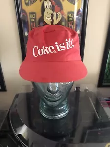 Vintage Coca Cola Coke Is It Painter Hat Light Fading Never Worn - Picture 1 of 4