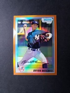 2010 Bowman Chrome Prospects Orange Refractor /25 Bryan Mitchell #BCP118
